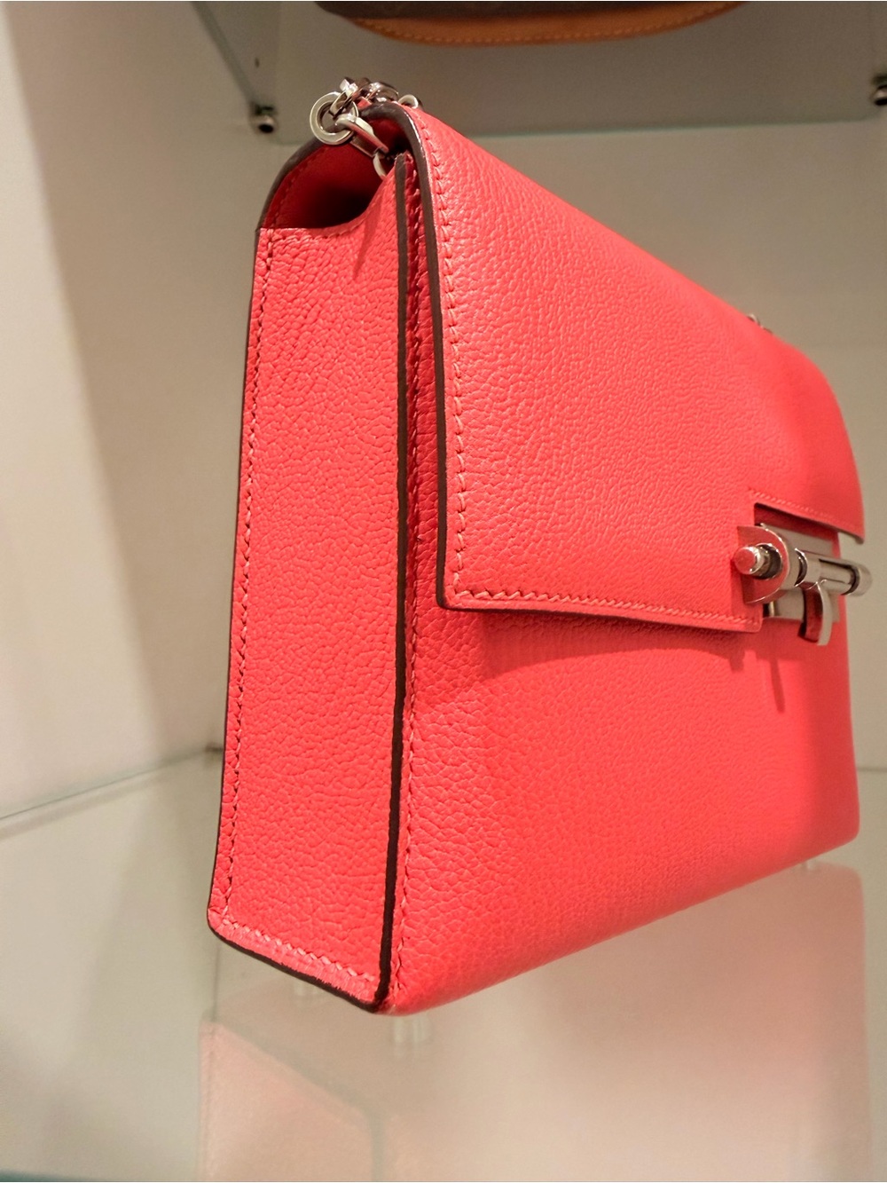 Hermes Mini Verrou Bag in PHW - Picture 6 of 11